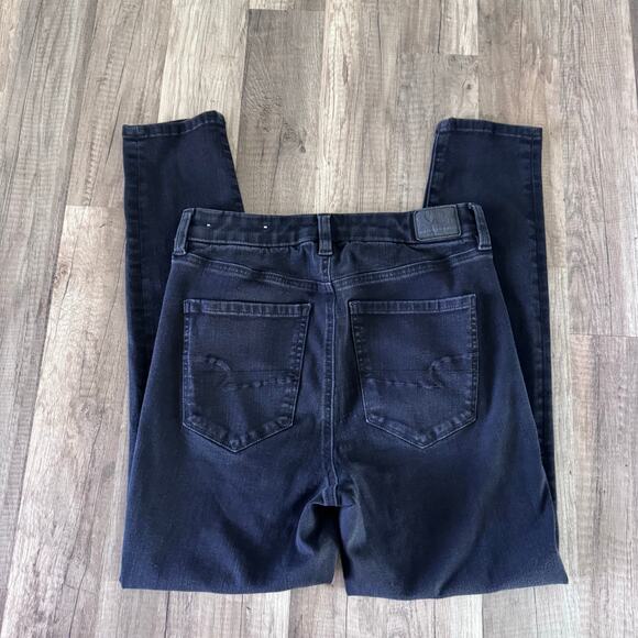 American Eagle Outfitters Women's CURVY Super High Rise Jegging Black Size 8 - Picture 2 of 9